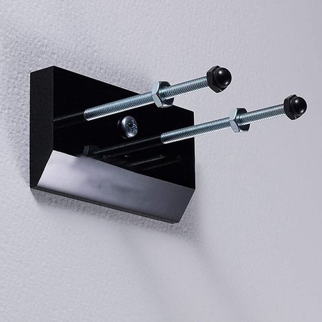 Wandmontierte Skateboardhalterung, ideal fürs Schlafzimmer oder Longboard, für Anfänger (schwarz) (1/5)