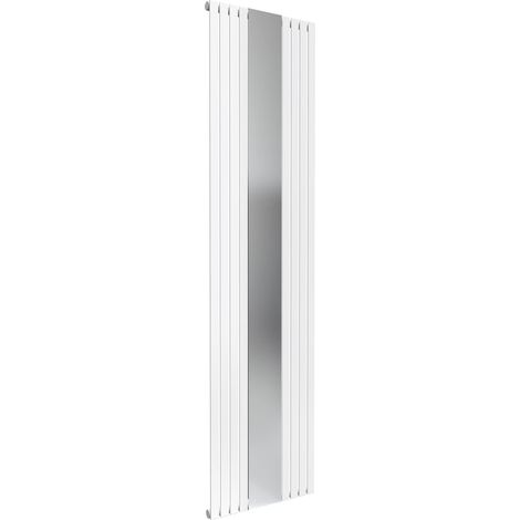 Reina Reflect Mirrored Designer Vertical Radiator 1800mm H x 445mm W White/Mirror (1/5)