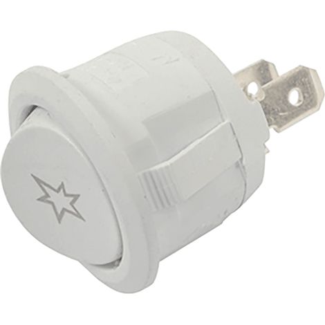 BOUTON ALLUMEUR BLANC POUR CUISINIERE DOMEOS - 32001585 (1/2)