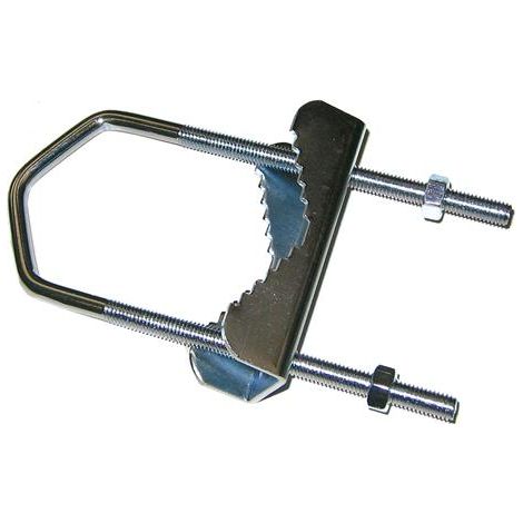 grappe zincate per fissaggio di antenne paraboliche per tubi 50 mm