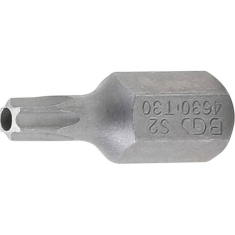 Embout Torx T30 10 mm x 30 mm - Profil T avec Perçage - Précision et Durabilité, Chrome-Vanadium - D-Work