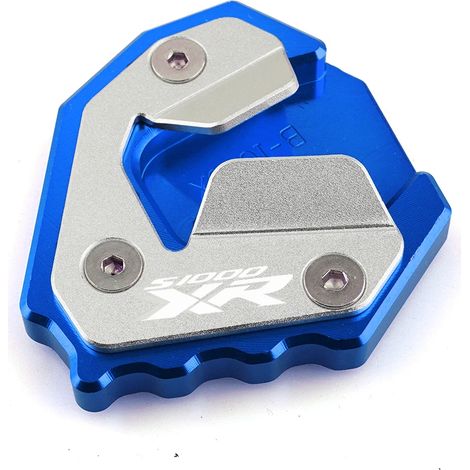(Bleu) Compatible avec BMW S1000XR S1000 XR 2015-2019 2018 Moto Accessoires CNC de haute qualité Béquille latérale Extension de béquille Repose-pied maxpower (1/4)