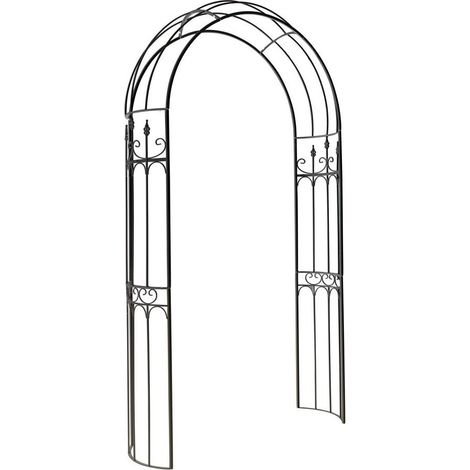 Dehner, Arco per Rose Alina, ca. 233 x 132 x 38 cm, Metallo, Nero (1/2)
