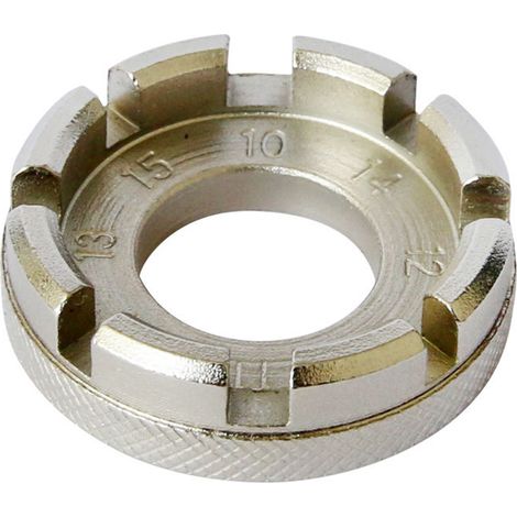 Clé à rayons en acier 8 directions pour roues de vélo, outil de serrage de jante, accessoire de réparation cycliste. (1/4)