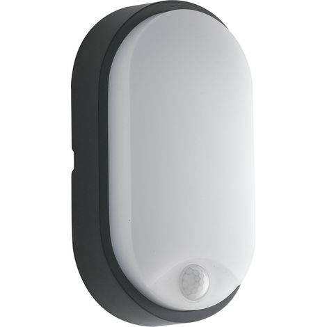 Plafoniera da esterno LED SENSITIVE antracite con sensore di movimento 4000K (1/2)