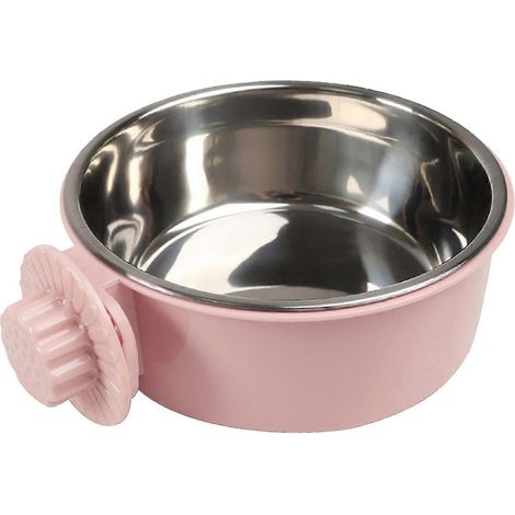 Gamelle suspendue pour animaux de compagnie, gamelle anti-basculement pour cage, gamelle fixe pour chat (1/2)