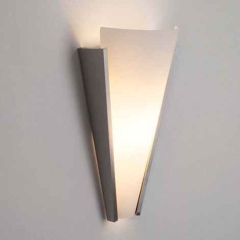 [NEUWERTIG] B-Ware Lindby Wandleuchte Magnus LED Wandlampe dimmbar Glas Aluminium weiß 31cm (1/2)