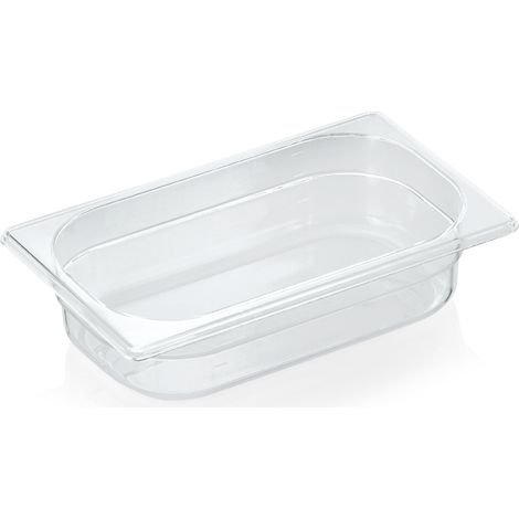 Bac GN 1/4 polycarbonate H 65 mm 1,7 ltr transparent GN 94 - Was Germany