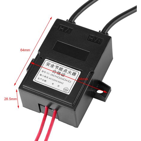 Allumeur haute tension pour poêle à injection de combustible électrique AC220V, générateur haute tension ≥12 kV (1/5)