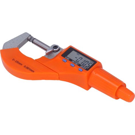 Micromètre numérique électronique de mesure d'épaisseur de vis avec une résolution de 0,001 mm et une plage de mesure de 0 à 25 mm. (1/5)