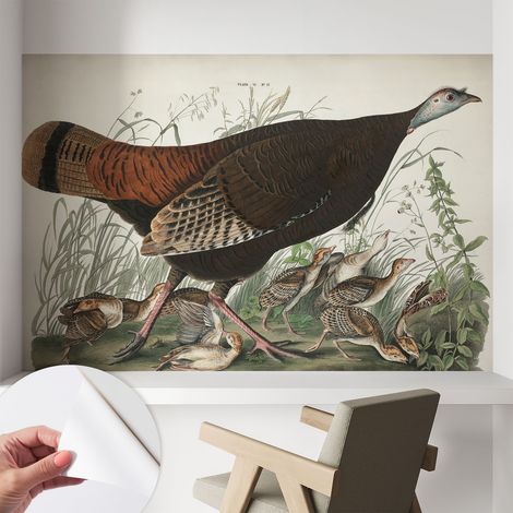 Papier peint autocollant Mural avec colle pour salon et chambre Décoration murale rapide Harmonie naturelle 104x70 cm (1/5)