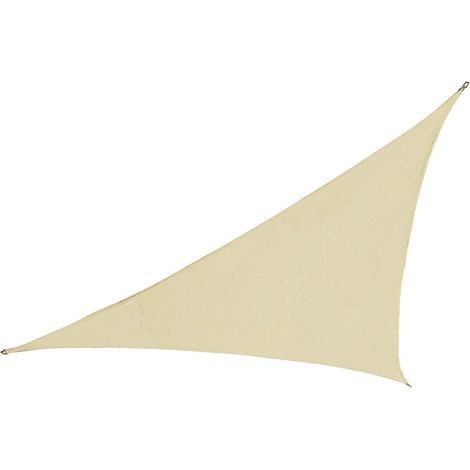 VELA OMBREGGIANTE POLIESTERE TRIANGOLARE  BEIGE mt. 3,6x3,6x3,6    VETTE