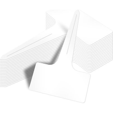 100 pièces - Étiquettes pour plantes - Étiquettes - Tuteur de plantes - Panneaux pour plantes - Jardinage - 610cm - blanc - Potager - Panneaux pour potager - Étiquettes pour légumes - plastique (1/5)