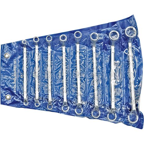 Ringschlüssel-Set abgewinkelt 6–22 mm, 8-tlg., Etui