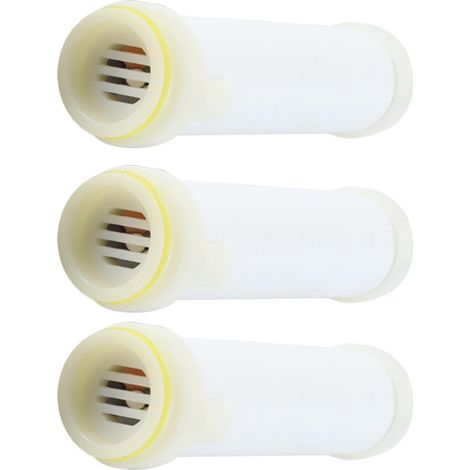Lot de 3 filtres de pommeau de Douche en Coton PP avec Billes minérales Multiples pour Eau Dure. Élimine efficacement Le Chlore résiduel et Les métaux Lourds. (1/5)