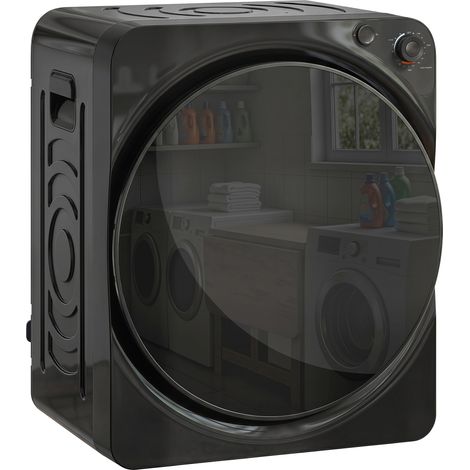 HOMCOM 5kg Vented Tumble Dryer, Compact Dryer with 5 Drying Modes, Black