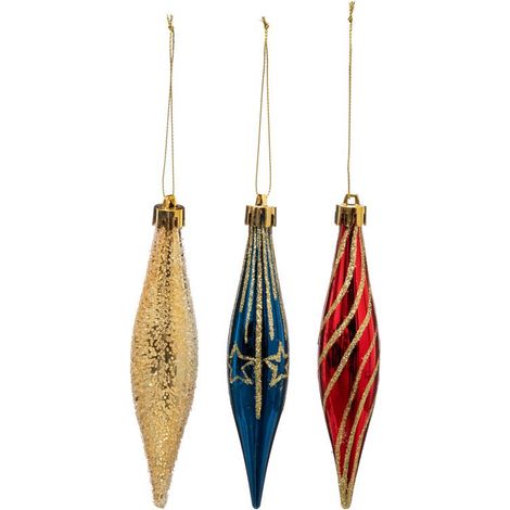 Paris Prix - Sujet De Noël 3 Glaçons la Piste 15cm Multicolore