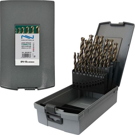 JBCOB113 SET PUNTE DIN-338N HSS-CO 1-13 x 0,5 mm.