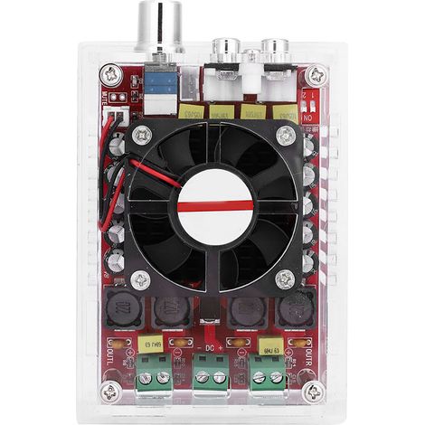 Module amplificateur audio numérique haute puissance 2 x 100 W, classe D, avec boîtier, alimentation CC 9-34 V. (1/5)