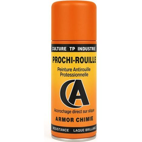 Bombe de peinture - Antirouille - Orange Kuhn KV 1252 - Brillant - Prochi-rouille - Armor Chimie - 400ml