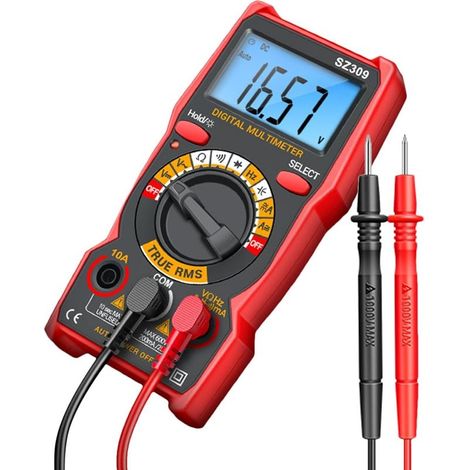 Capacitance meter, resistive capacitance meter, intelligent capacitance meter, 1999-count LCD multimeter with backlight, precise measurement, multimeter for household appliances (1/5)