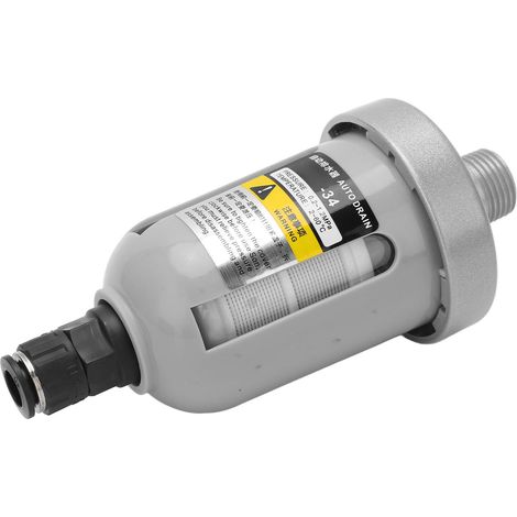 Purgeur automatique d'air compresseur, purgeur pneumatique translucide mini série, vanne de drainage à flotteur pour filtre à air. (1/5)