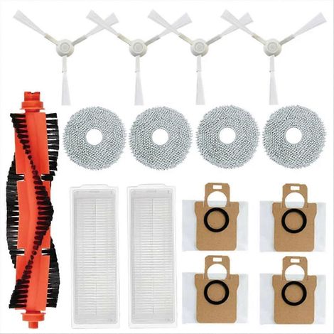 M30 Pro 4-teiliges Set: Seitenbürste, Hauptwalze und HEPA-Filter, kompatible Ersatzteile für Saugroboter, komplettes Wartungsset. (1/5)