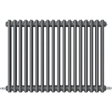 Acezanble Horizontal Traditional Cast Iron Style Radiator 600x830mm 3 Column Anthracite