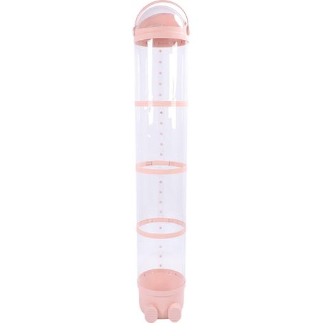 Tube de rangement pour peluches 162 cm, réglable, transparent et lumineux, idéal pour la salle de jeux ou la chambre à coucher (rose). (1/5)