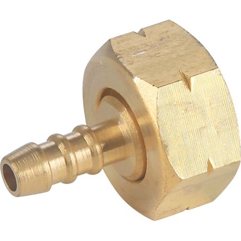 Raccord gaz adaptateur réducteur 21,8 mm vers tuyau 8 x 15 mm – Métal haute pression – Pour brûleurs et réchauds à gaz – Cilli