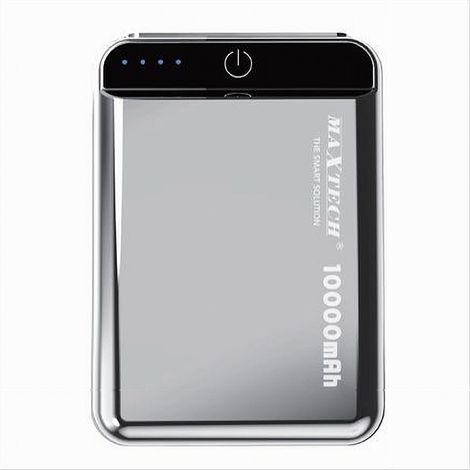Trade Shop - Copy Of Power Bank 10000 Mah 2 Usb Batería Externa Portátil Cargador Maxtech Pa-tm014 -