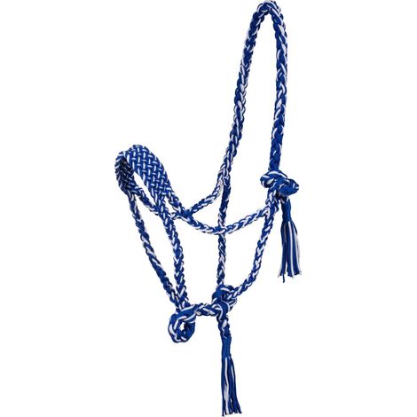 Pool's Cavezza nylon intrecciato BIANCO/BLU CAVALLO WESTERN (1/3)