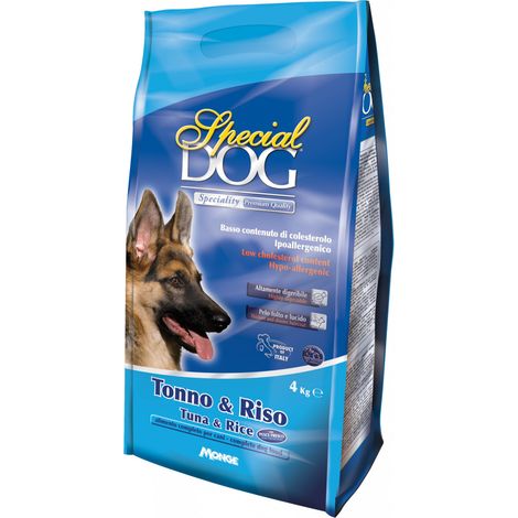 CROCCHETTE PER CANI 'SPECIAL DOG' tonno e riso - kg 4  - MONGE