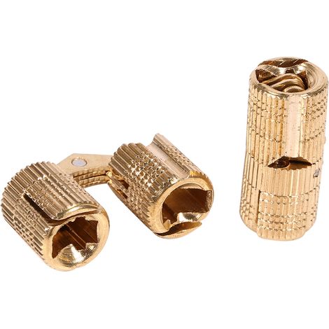 4 pièces Paquet Charnière à Piston Cuivre pour Portes de Meuble, Projet DIY Plan de Travail 10mm (1/5)
