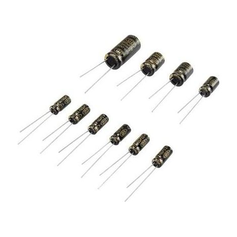TRU COMPONENTS 1375425 98001C366 - CONDENSATORE ELETTROLITICO, 25 V, 50 V, 120 PEZZI