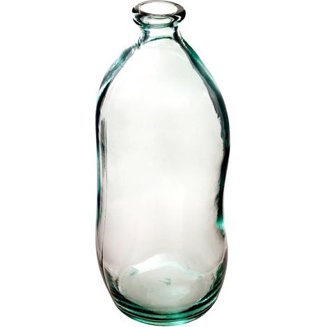 Jarrón 'Dame Jeanne' - vidrio reciclado - transparente A. 35 cm - Atmosphera créateur d'intérieur