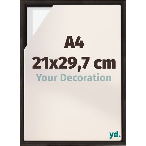 Your Decoration - Cadre flottant - Chene Fonce - Cadre en caisse américaine pour toile sur chassis - MDF - Lyon (1/5)