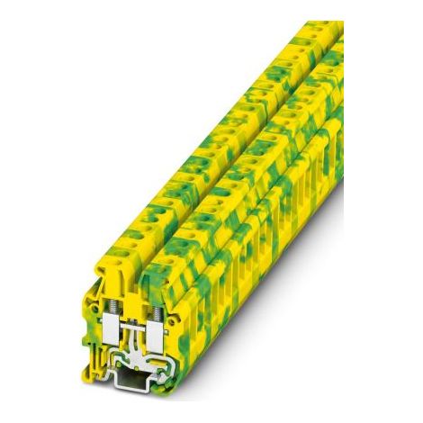 Bloc de mise à la terre Phoenix Contact MUT 4-PE, 4mm², A visser, Vert/Jaune ( Prix pour Paquet de 5 )
