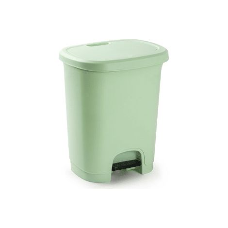 Cubo basura plastico apertura pedal 8 Litros Verde (1/4)