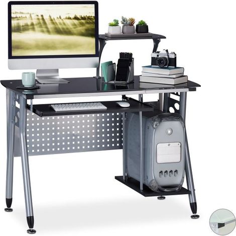 Computer Desk With Glass-top (1/5)