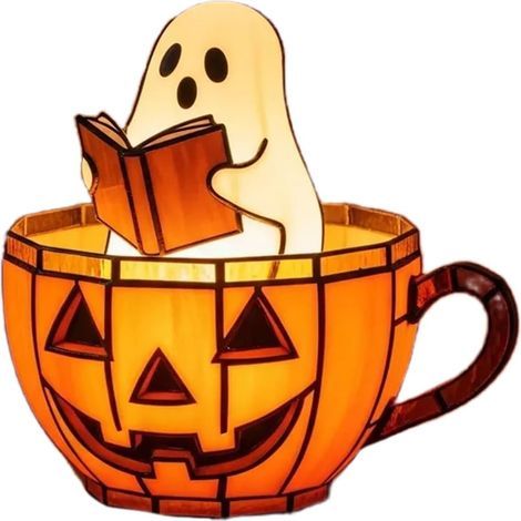 Lampe de sculpture en résine pour Halloween - Décoration d'intérieur avec sculpture détaillée - Design incassable pour des années d'utilisation - Décoration d'Halloween en résine (1/4)