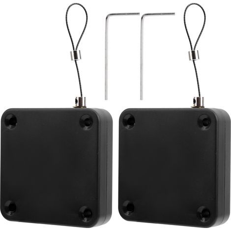 Automatic door closing sensor, 2 pieces, no drilling required, portable, small for home and office, doors closed (1/5)