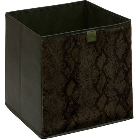 Boîte mix'n modul carré pliable 31x31cm imprimé serpent - 5five (1/3)