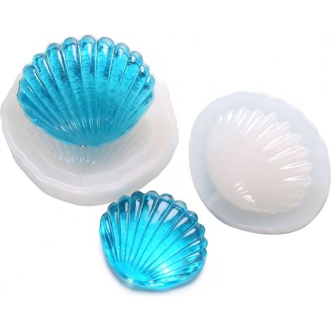 Moule en silicone en forme de coquillage pour la fabrication de fondant, gâteaux, décorations, pâtisseries et savons (50-591) (1/5)