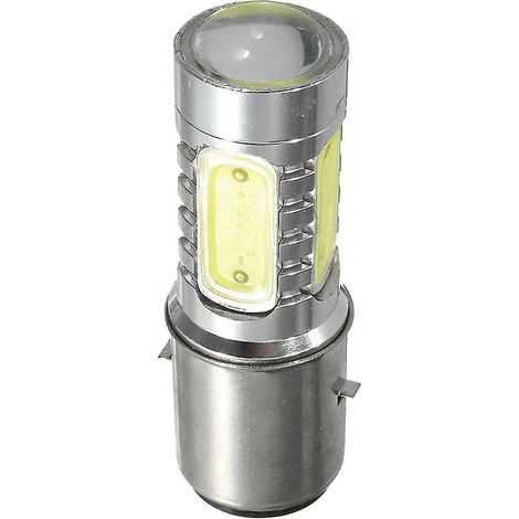 Ampoule LED blanche 12 V BA20D H6 4 COB pour phare de moto, vélo, cyclomoteur, quad (1/5)