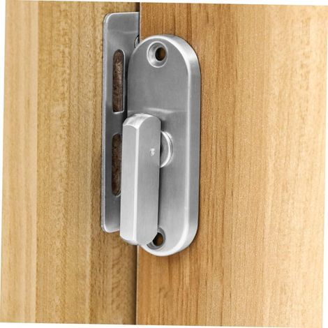 Pestillo para puerta corredera, pestillo de seguridad para puerta corredera tipo granero con avellanado (1/5)