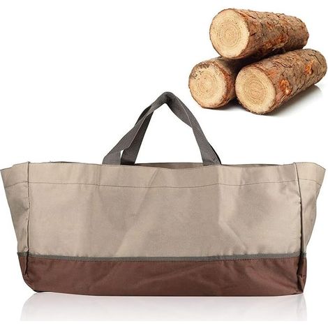 GDHZS- Sac A Buches, 600d Sac de Transport de Bois de Chauffage en Tissu Oxford Sac de Transport pour fourre-Tout à Charbon de Bois Grande Volume Étanche pour Un Transport fac (1/5)