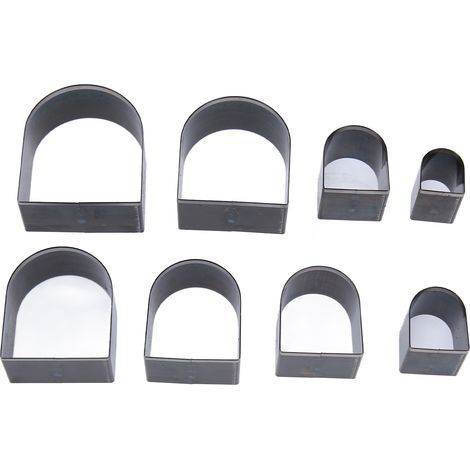 8 Pièces Emporte-pièces en Acier au Carbone pour Découpe du Cuir, Outils de Découpe et Embossage (1/5)