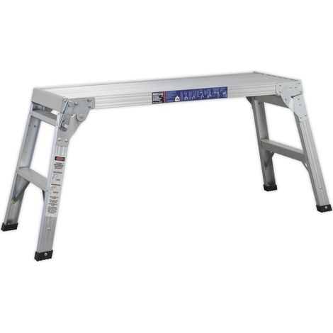 Sealey Aluminium 2-Tread Folding Platform - EN 131-4 APS2E