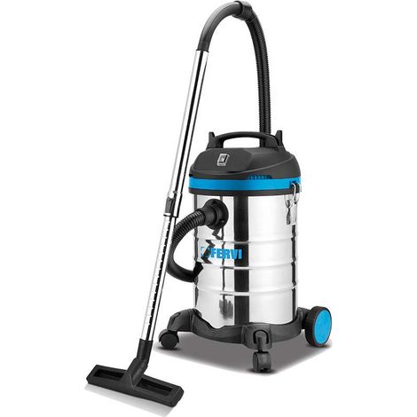 FERVI Aspirapolvere Aspiraliquidi 30L Potente e Versatile con Accessori